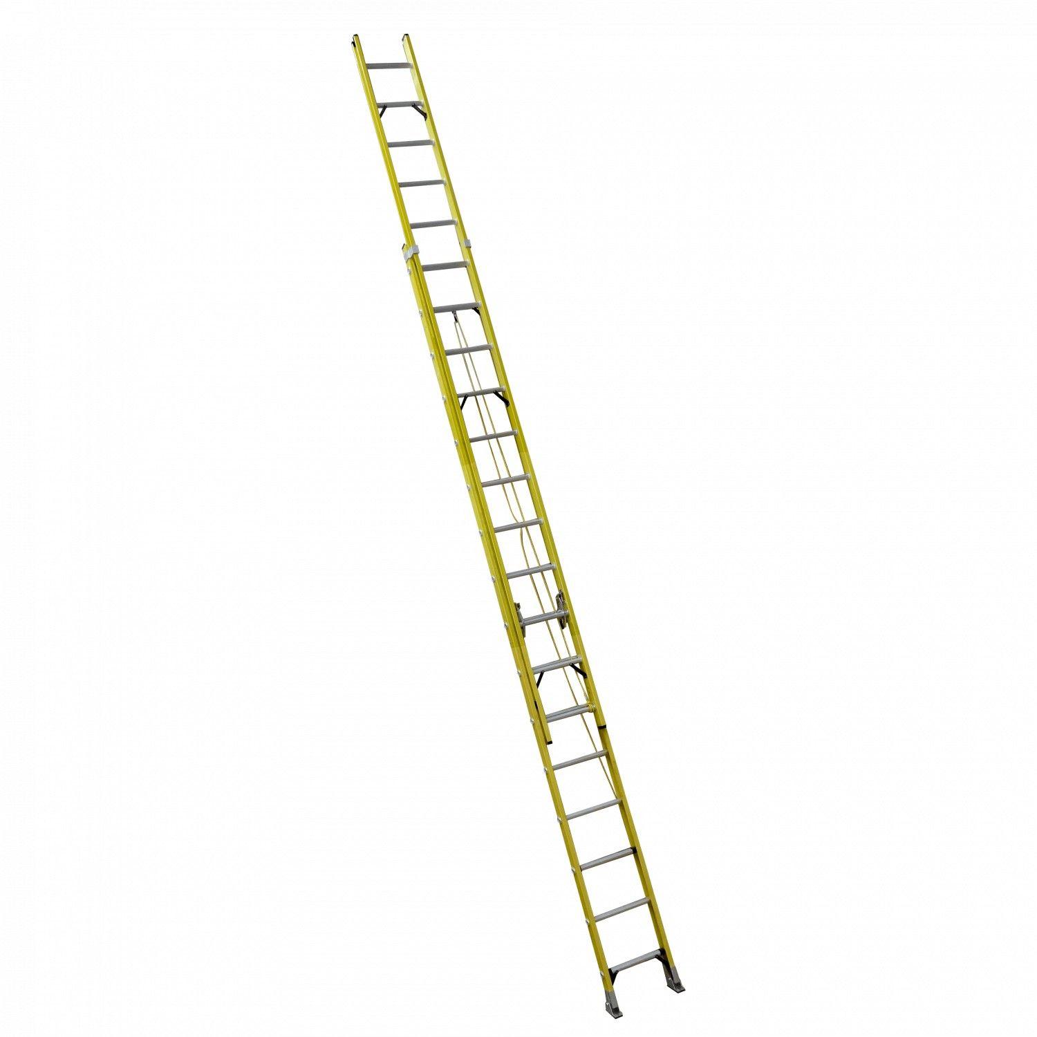 Escalera telescópica de fibra de vidrio 4,8-9,9 m 140 kg 32 peldaños-0