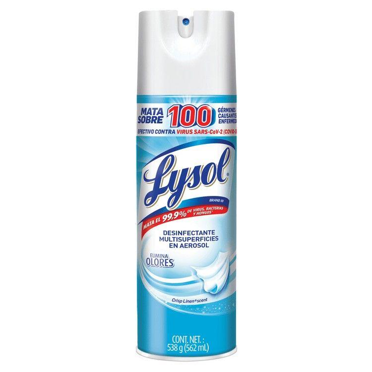 Desinfectante en aerosol Lysol Antibacterial 562 cc-0