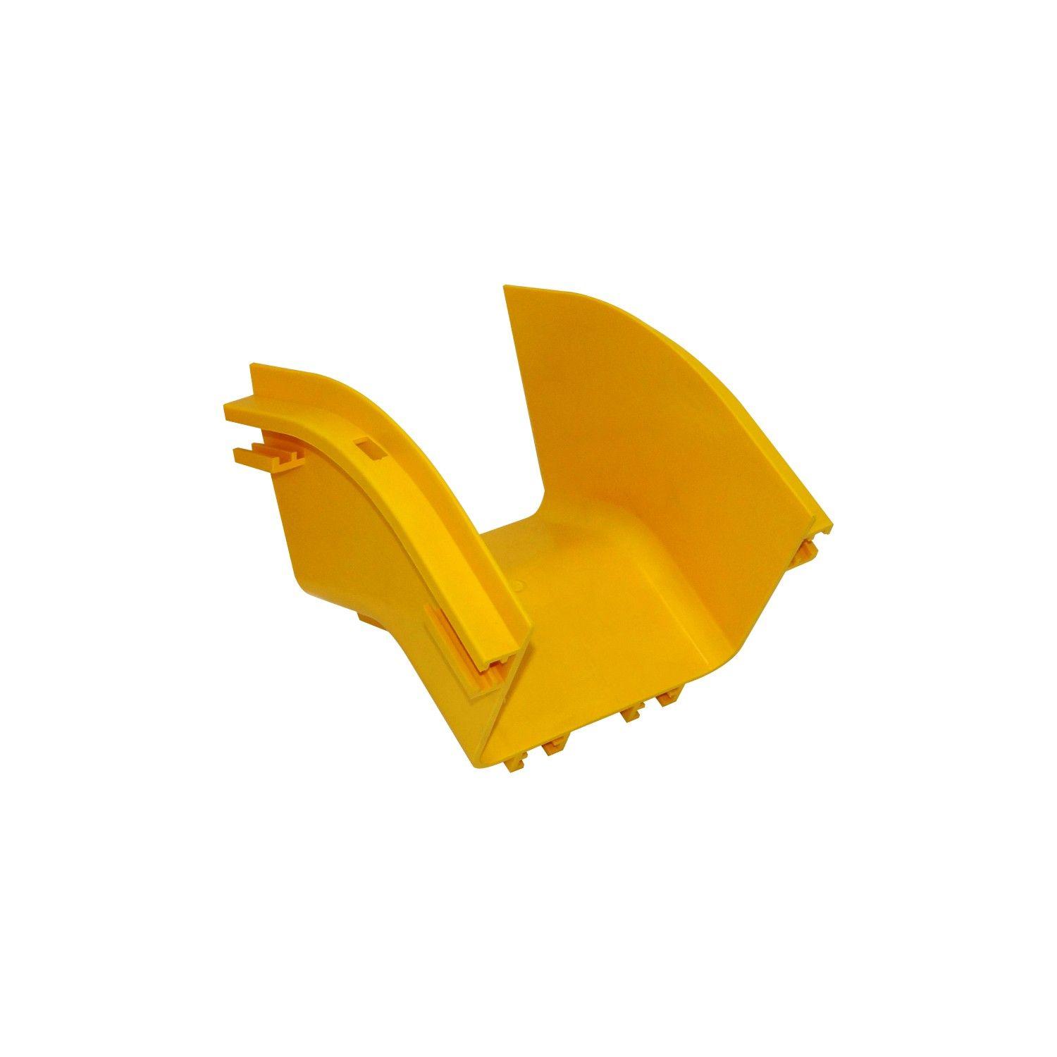 Ángulo exterior 120x100 mm 45º macho PC+ABS LSZH amarillo-1