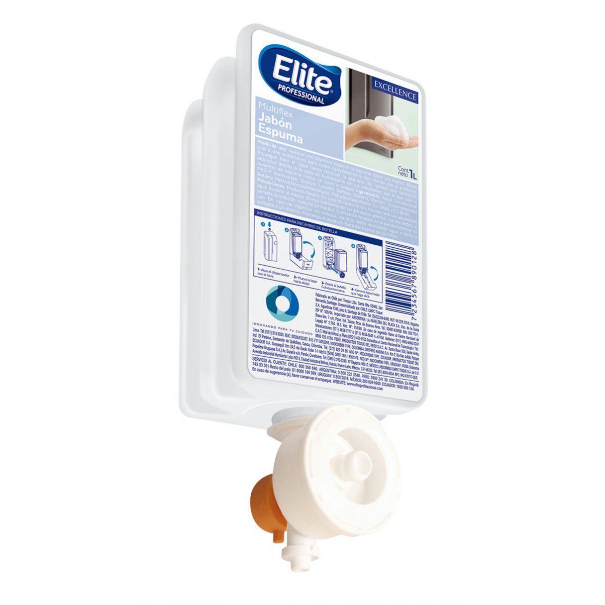 Jabón líquido Elite Multiflex espuma 1 L-0