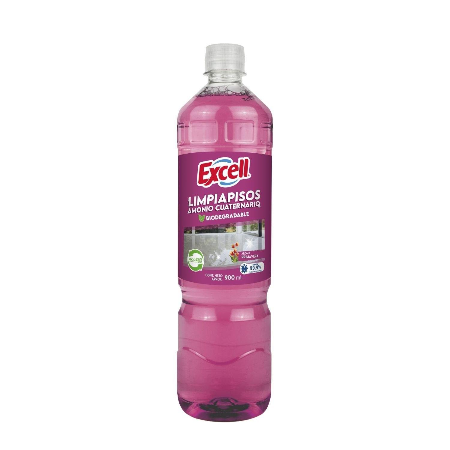 Limpiador de piso Excell desinfectante 900 ml aroma primavera-0
