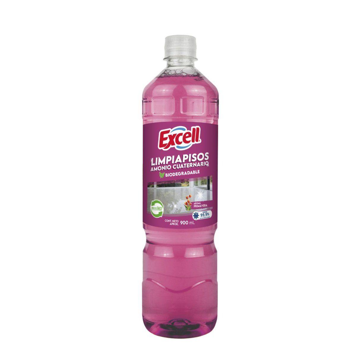 Limpiador de piso Excell desinfectante 900 ml aroma primavera-1