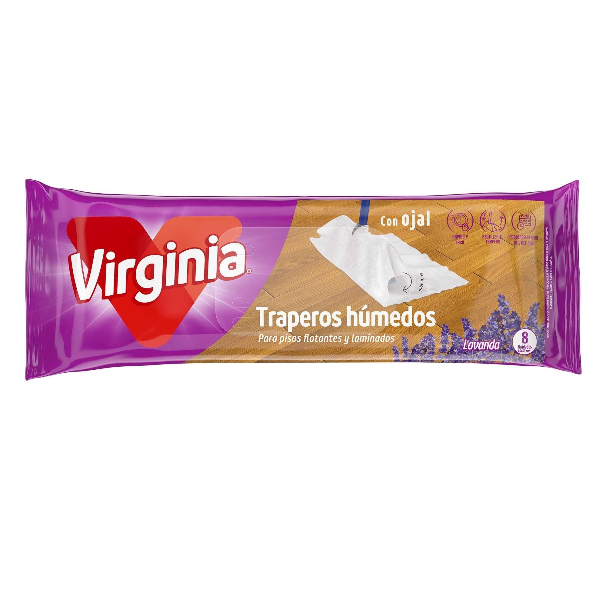 Trapero húmedo Virginia con ojal 8 unidades lavanda-0
