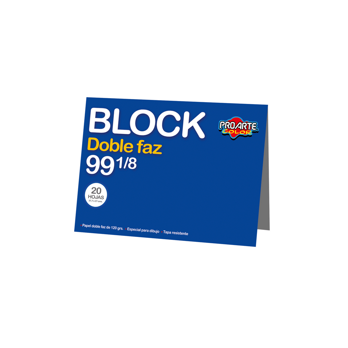 Block de dibujo Proarte 99 1/8 doble faz 20 hojas-1