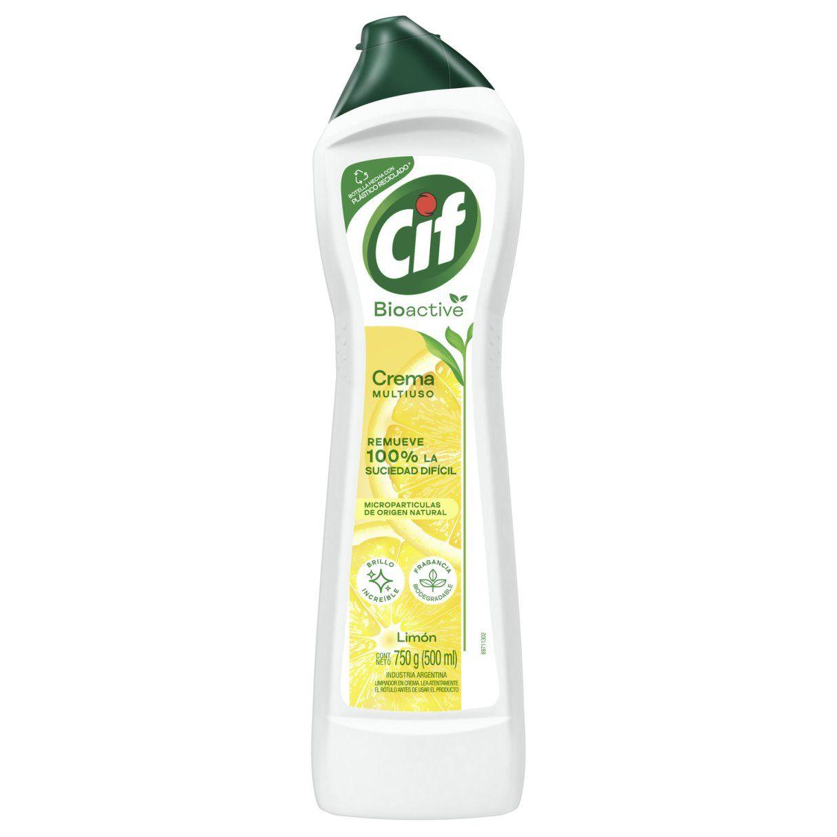 Limpiador crema CIF Bioactive limón 750 g-1