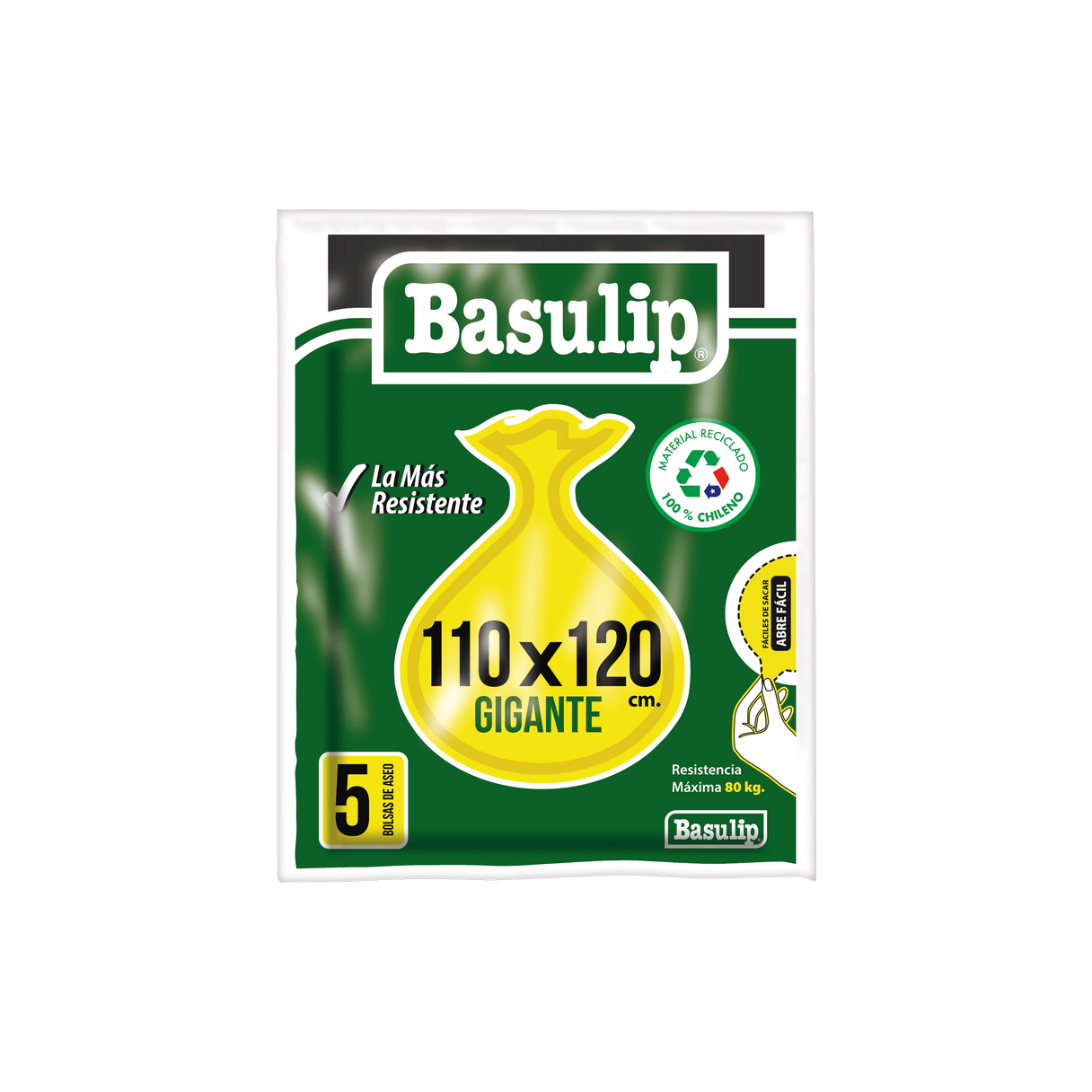 Bolsa de aseo Basulip gigante 110x120 cm 5 unidades-0