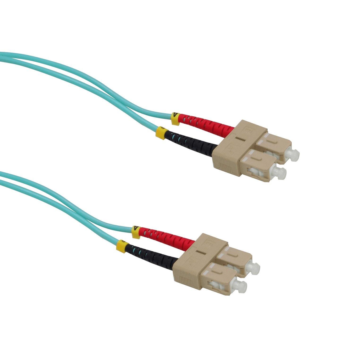 Jumper de fibra óptica SC-SC OM3 1 m multimodo 50/125 um-2