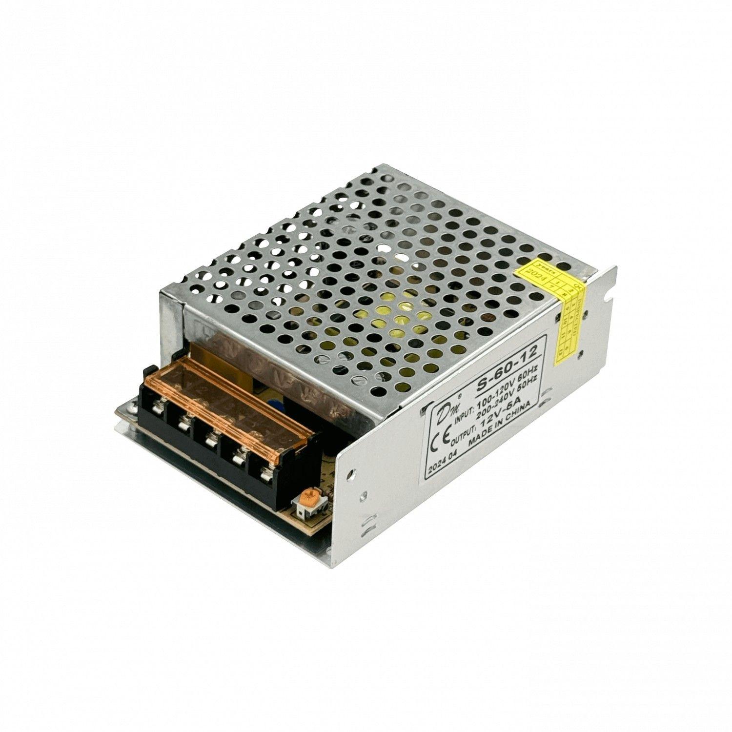 Fuente de poder interior 12 V 5 A 60 W ajustable IP20-1