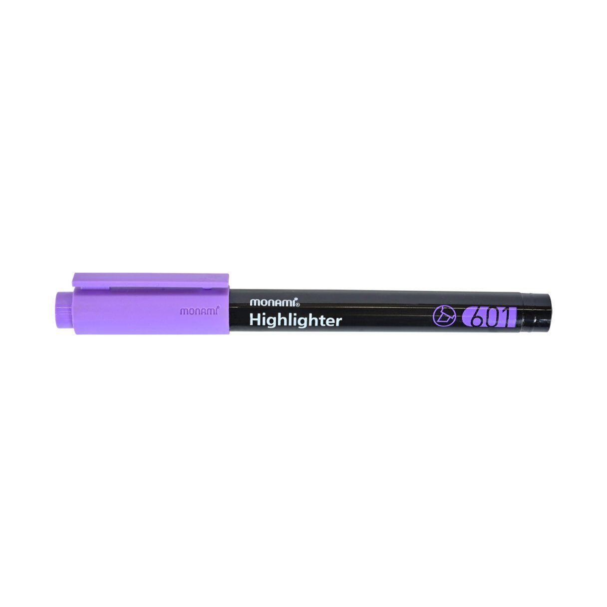 Destacador Monami Tipo lápiz 601 violeta-2