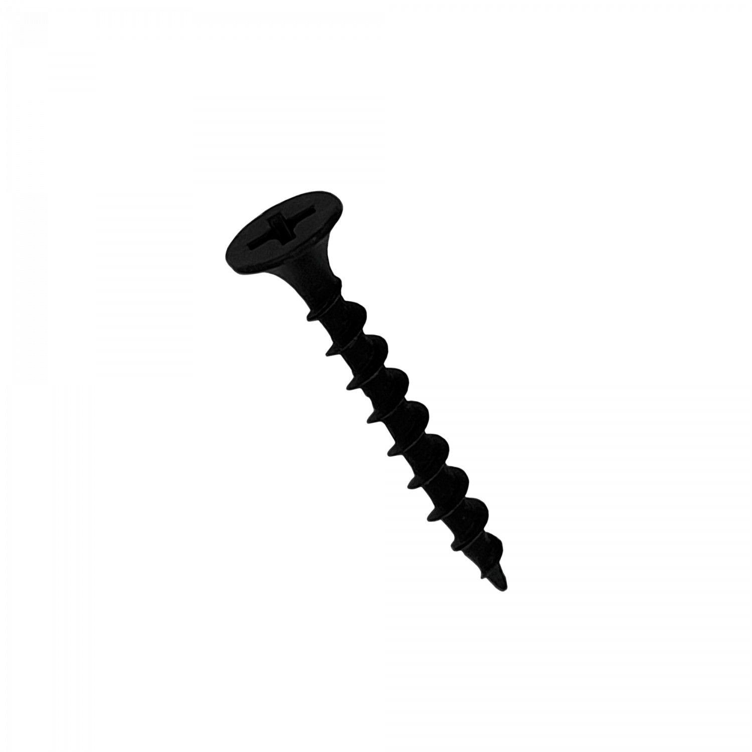 Tornillo Volcanita Cruz 6 x 1 1/4 pulgadas punta 1,25 mm negro-0