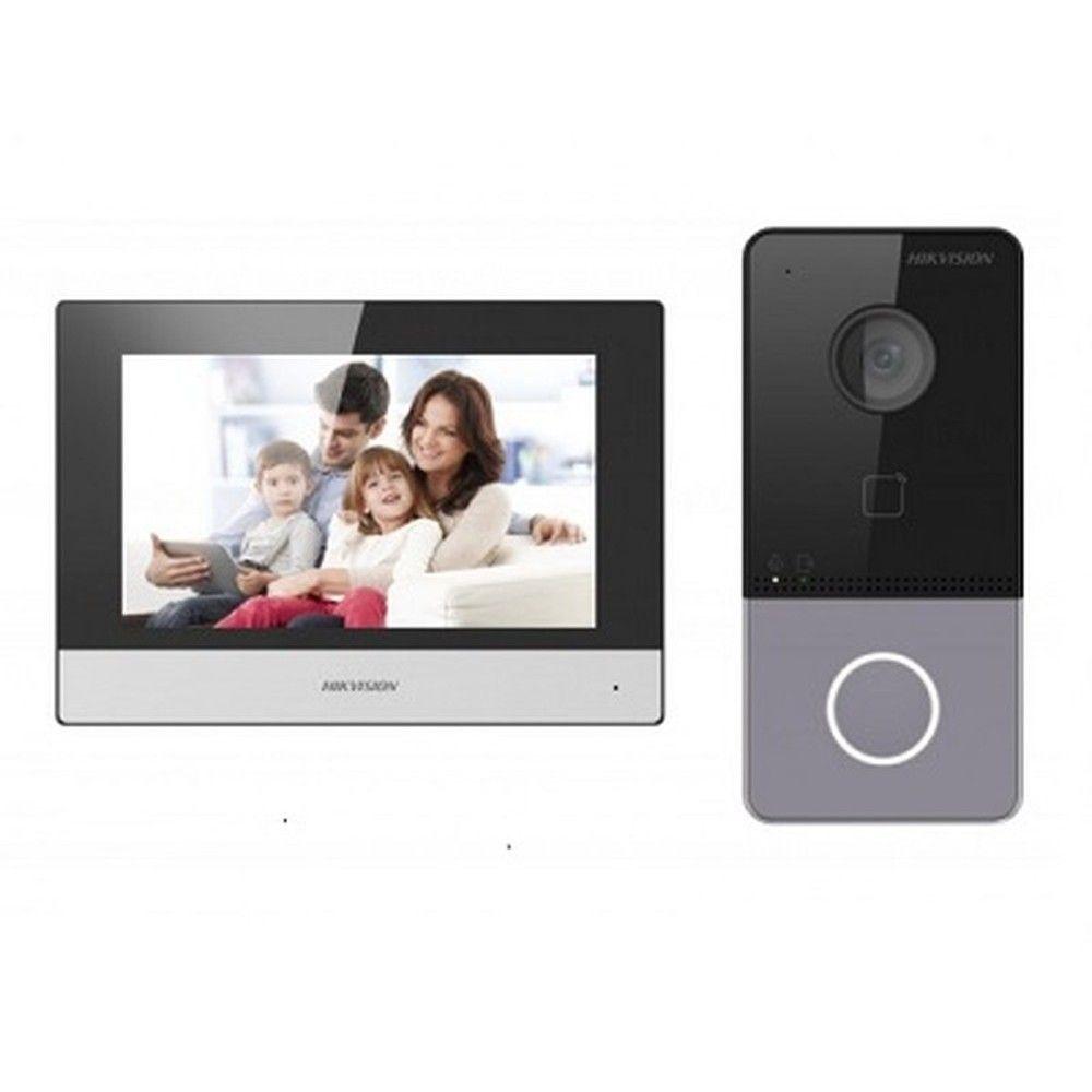 Kit de videoportero Hikvision DS-KV6113-WPE1 y DS-KH6320-1