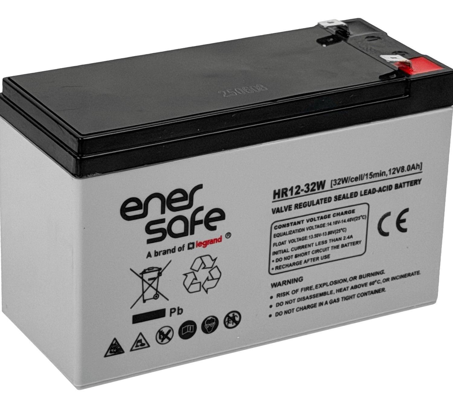 Batería Enersafe 8 AH 12 V sellada VRLA-0