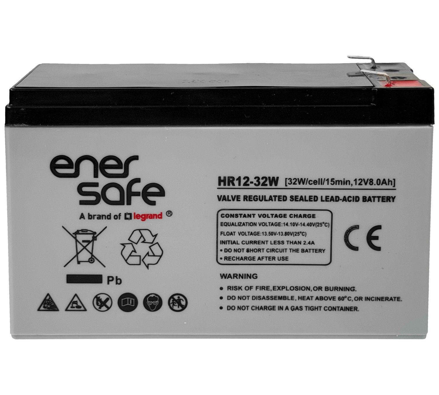 Batería Enersafe 8 AH 12 V sellada VRLA-1