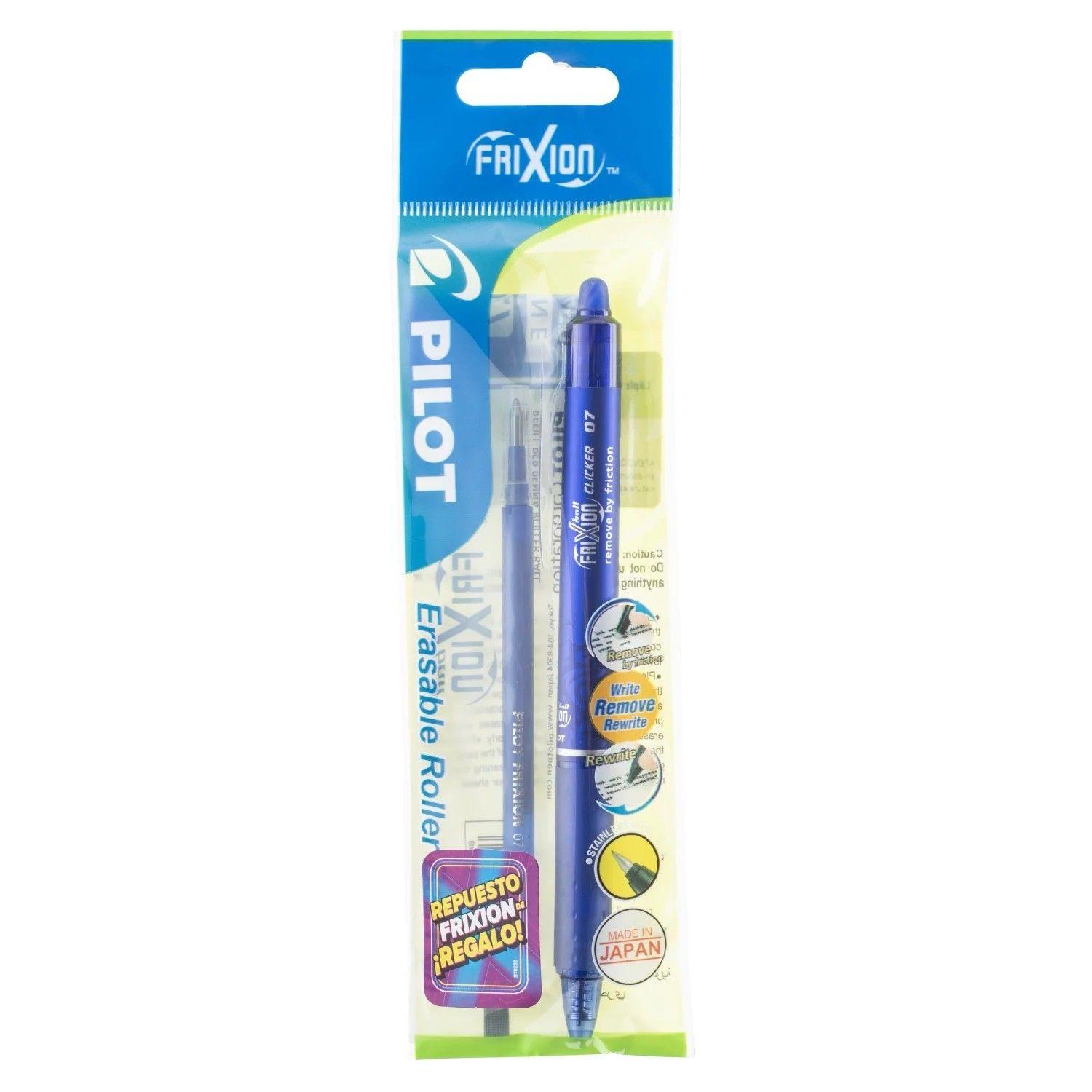 Bolígrafo borrable Pilot Frixion Clicker 0.7 mm azul-0