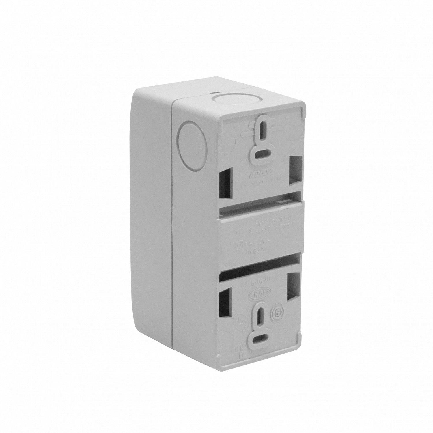 Caja plástica Kalop 18/36 mm para automático riel DIN-4