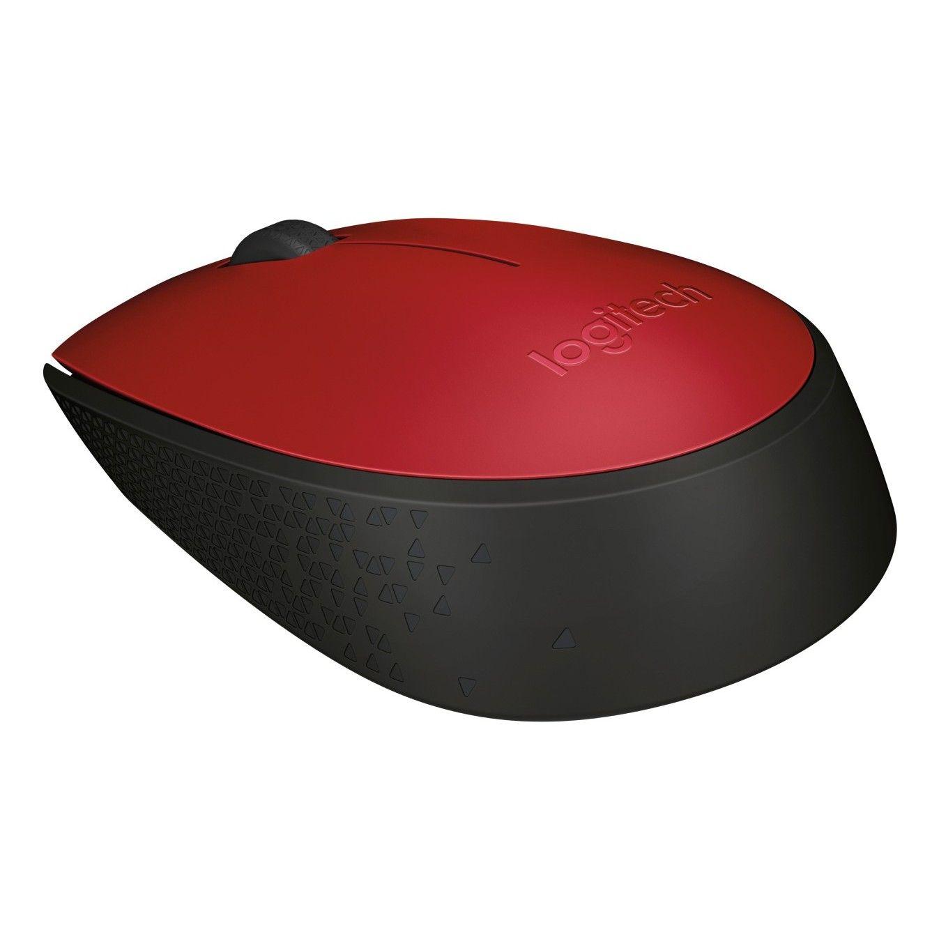 Mouse inalámbrico Logitech M170 rojo-3