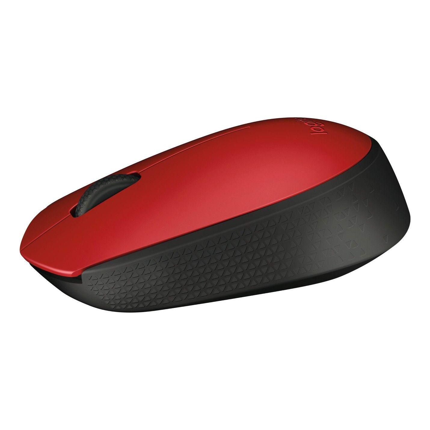 Mouse inalámbrico Logitech M170 rojo-4