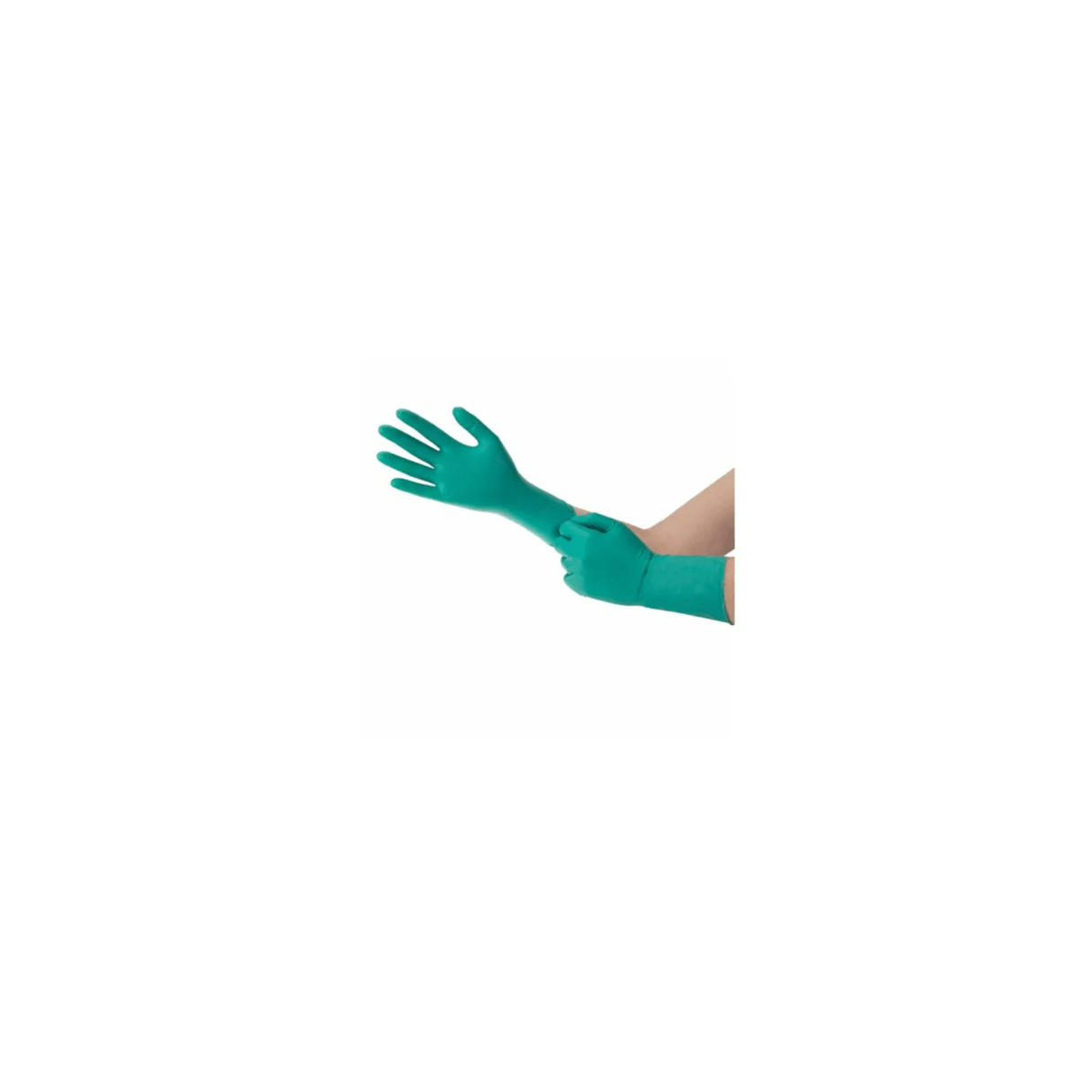 Guantes de nitrilo Steelpro industriales talla M verde-1