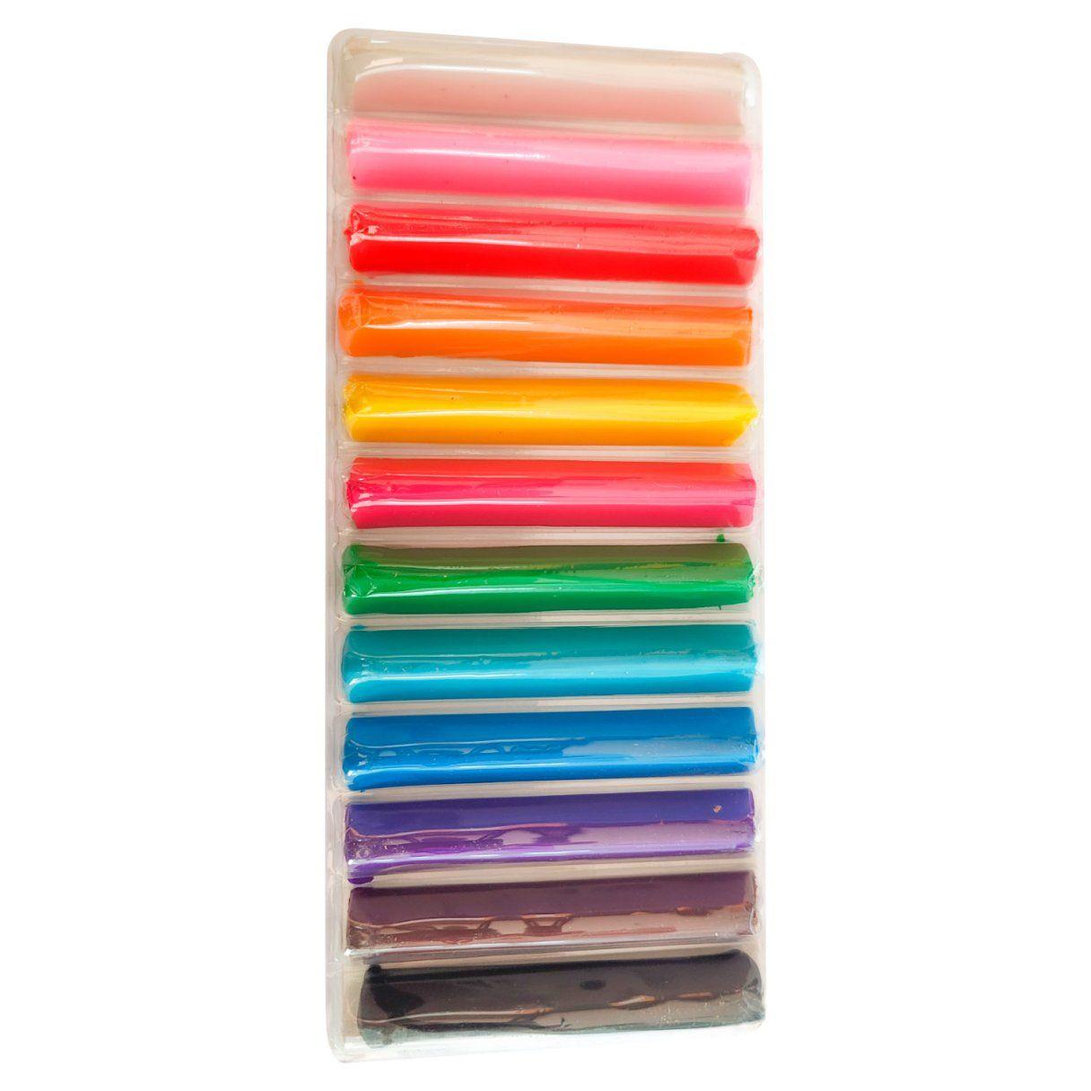 Plasticina Selloffice triangular 12 colores-1