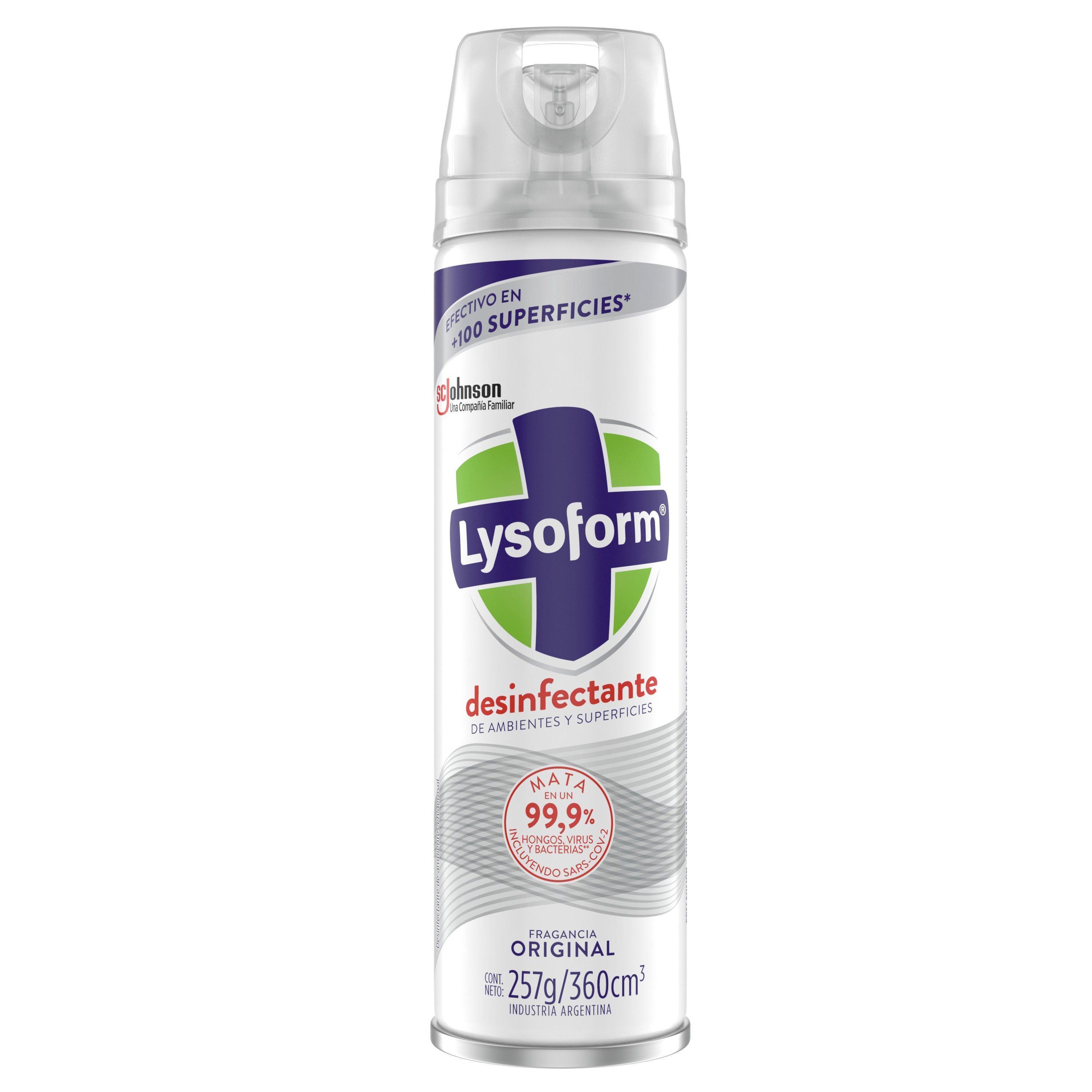 Desinfectante aerosol Lysoform Original 360 cc-0