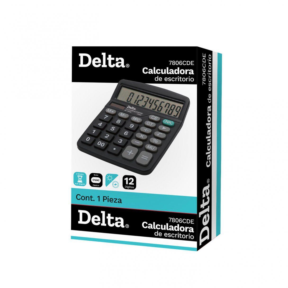 Calculadora básica Delta de escritorio 12 dígitos-1