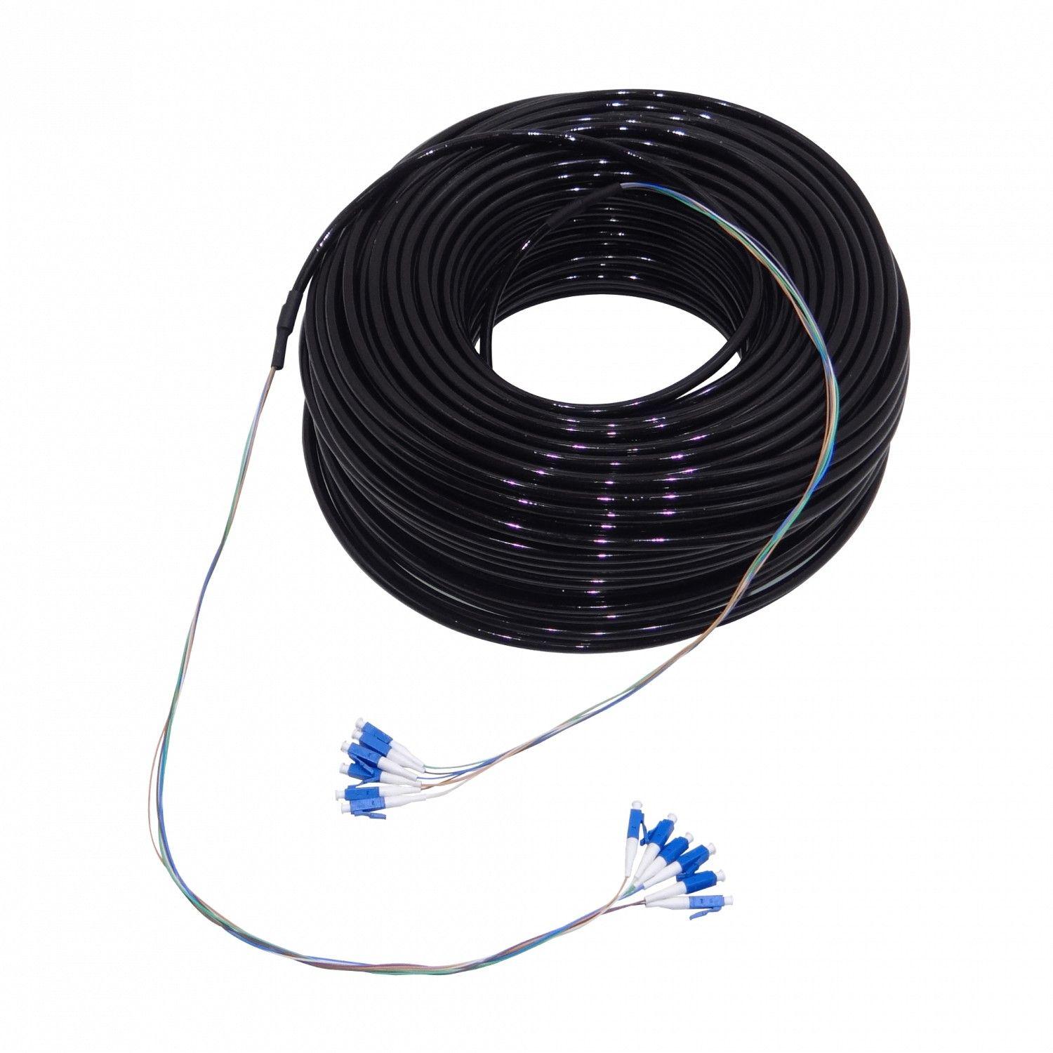 Cable de fibra óptica Ubiquiti LC-LC 6 fibras 300 ft para exteriores-2