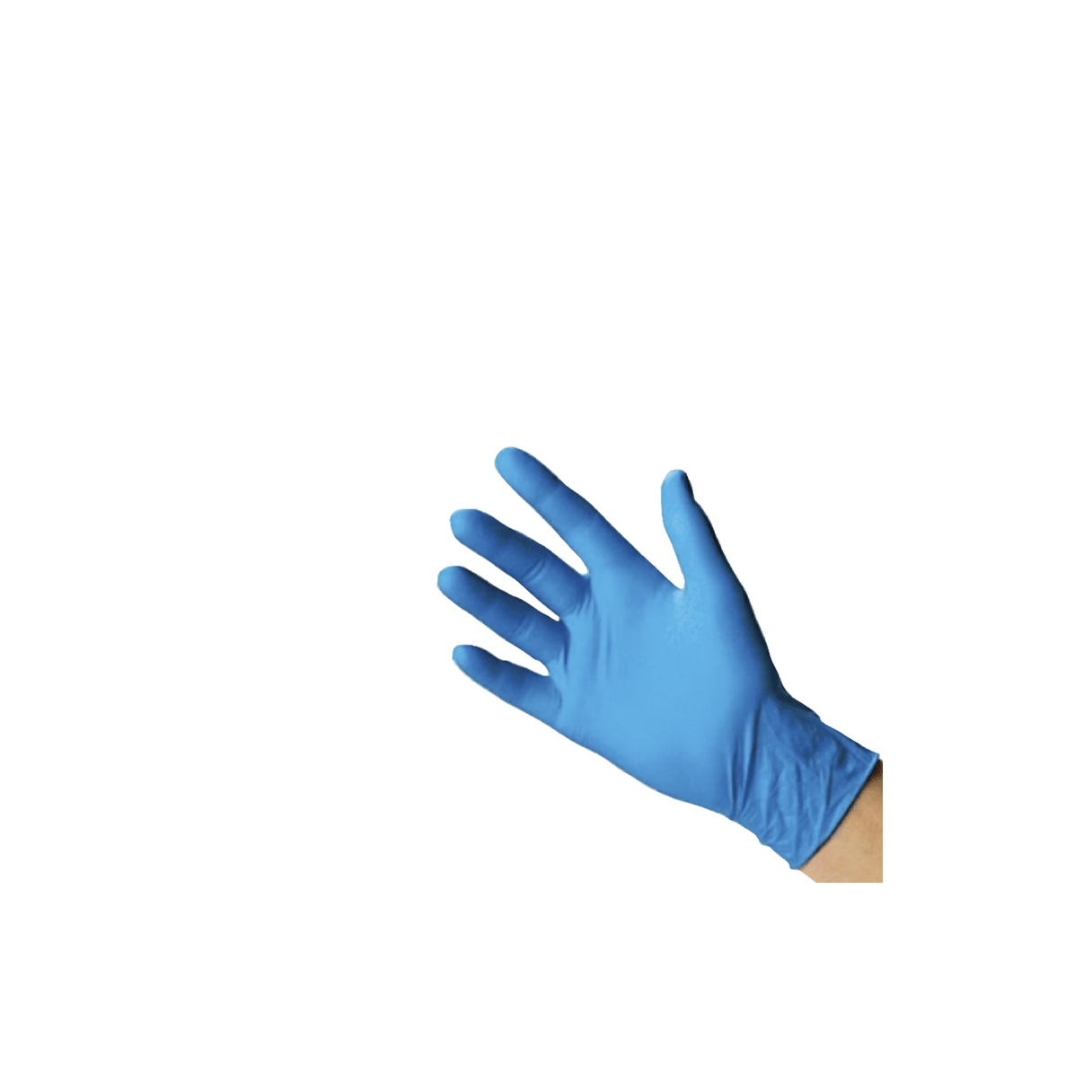 Guantes de nitrilo TRESOR examinación sin polvos talla L azul 100 unidades-2