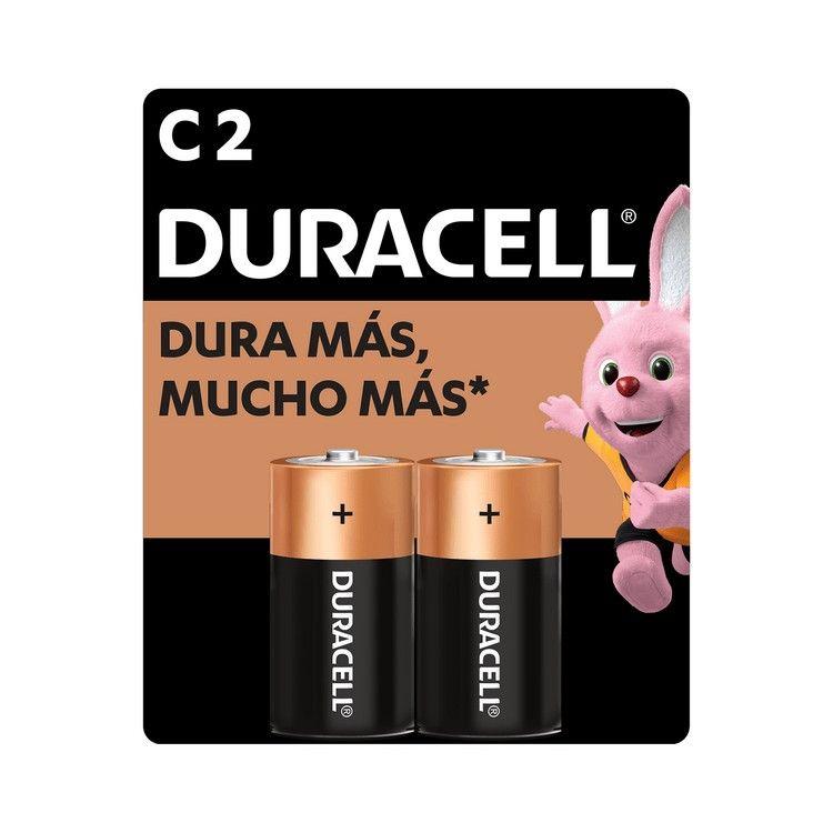 Pila alcalina Duracell C 2 unidades-0
