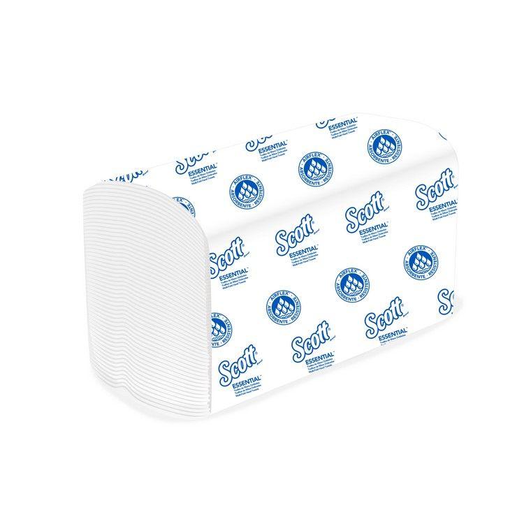 Toalla de papel Scott interfoliada 25 paquetes de 150 unidades hoja simple-0