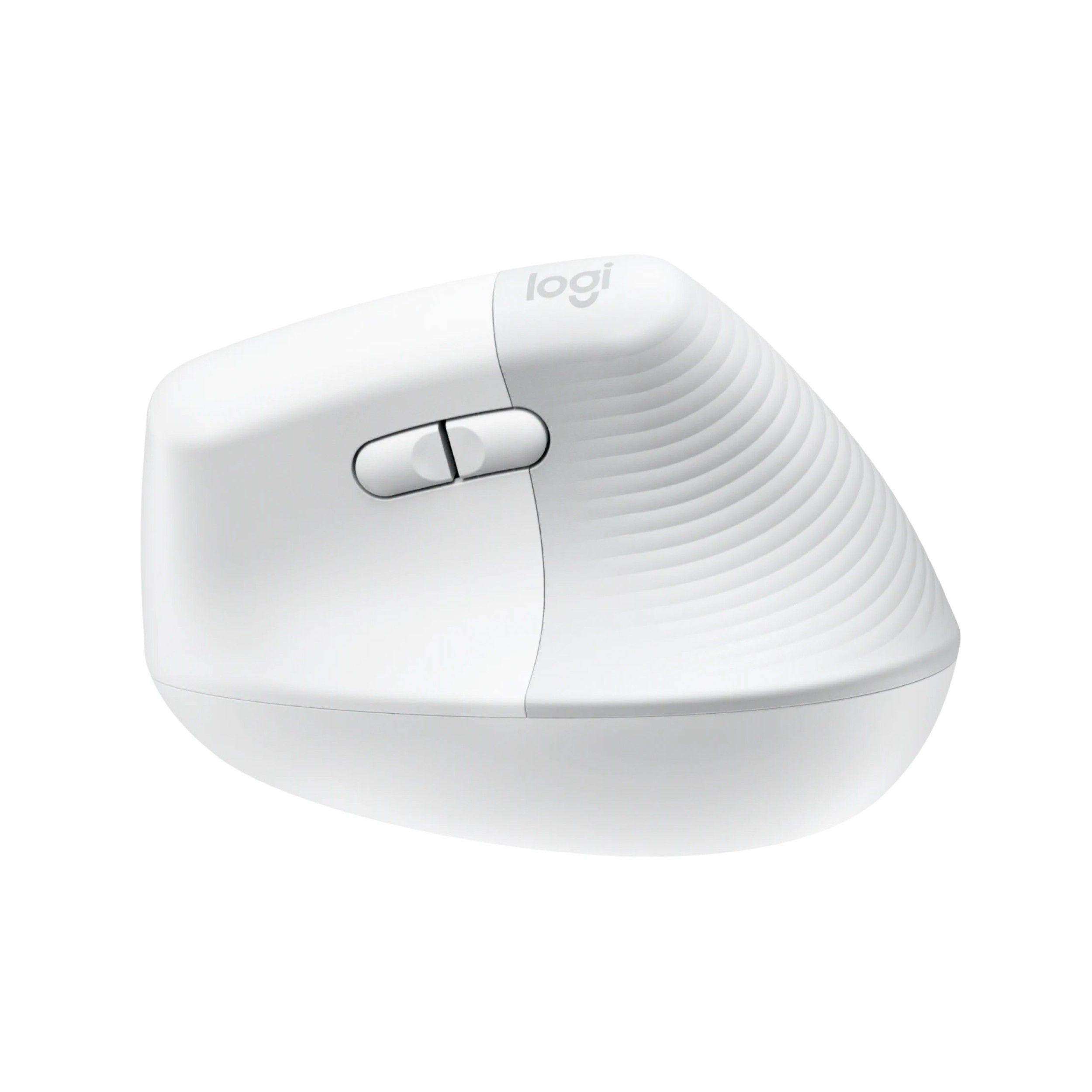 Mouse inalámbrico Logitech Lift Vertical blanco-5