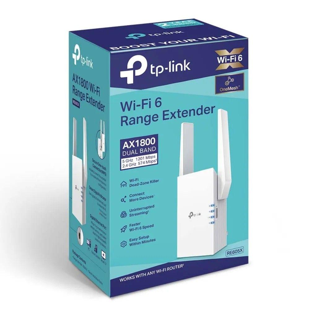 Extensor Wifi Tp-Link RE605X AX1800 doble banda 1201 Mbps 5GHz 574 Mbps 2.4GHz-3