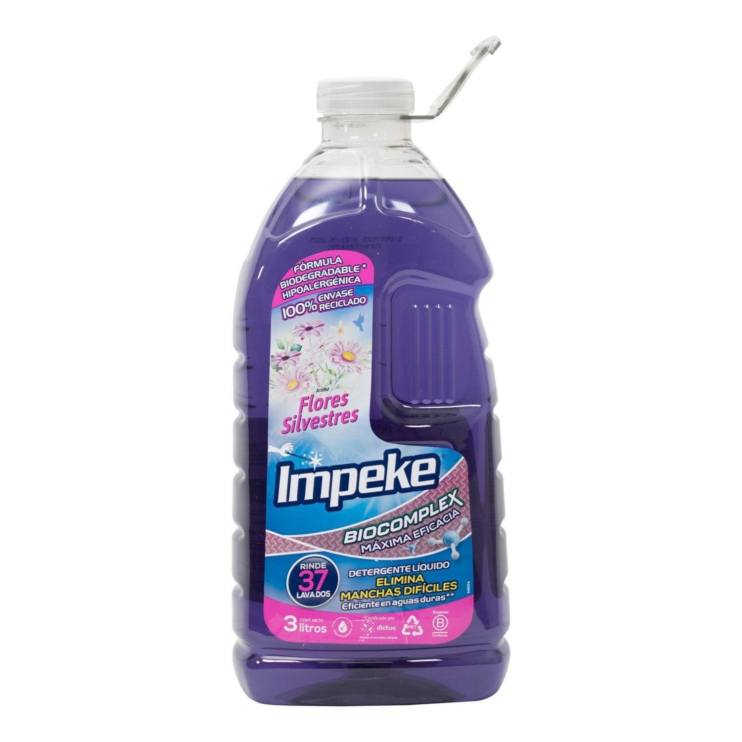 Detergente líquido Impeke Flores Silvestres 3 L biodegradable-0