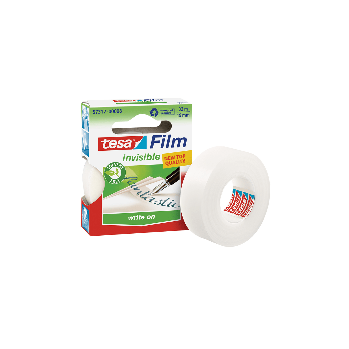 Cinta adhesiva Tesa Invisible 19 mm x 33 m-0
