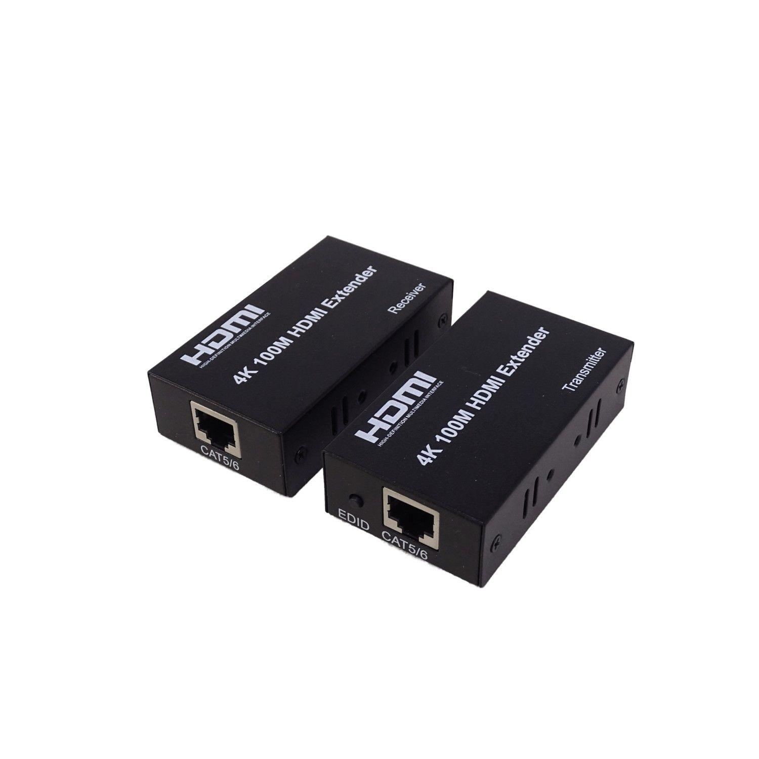 Cable de extensión HDMI 4K UTP CAT5E/CAT6 100 m con 5V 1A-0