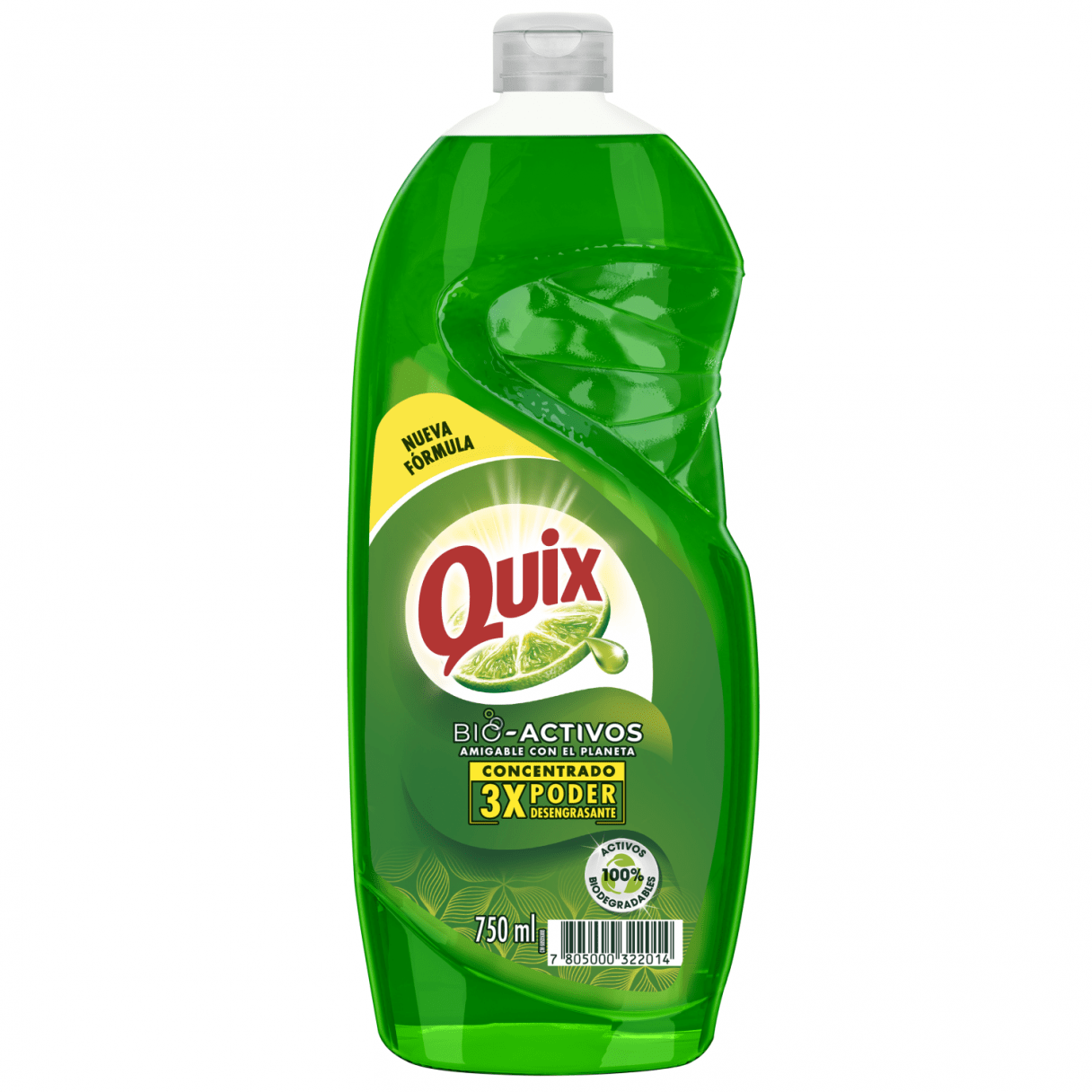 Lavalozas líquido Quix 750 ml con potente acción desengrasante-1