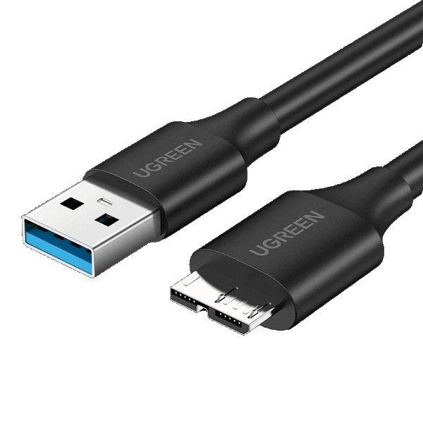 Cable de datos Ugreen USB-A/Micro-B 50 cm negro-0