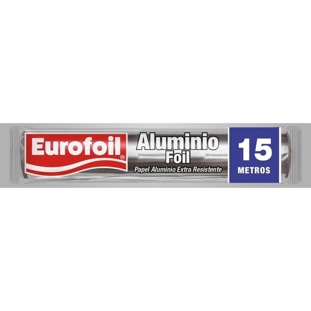 Papel de aluminio Eurofoil 30 cm x 15 m básico-0