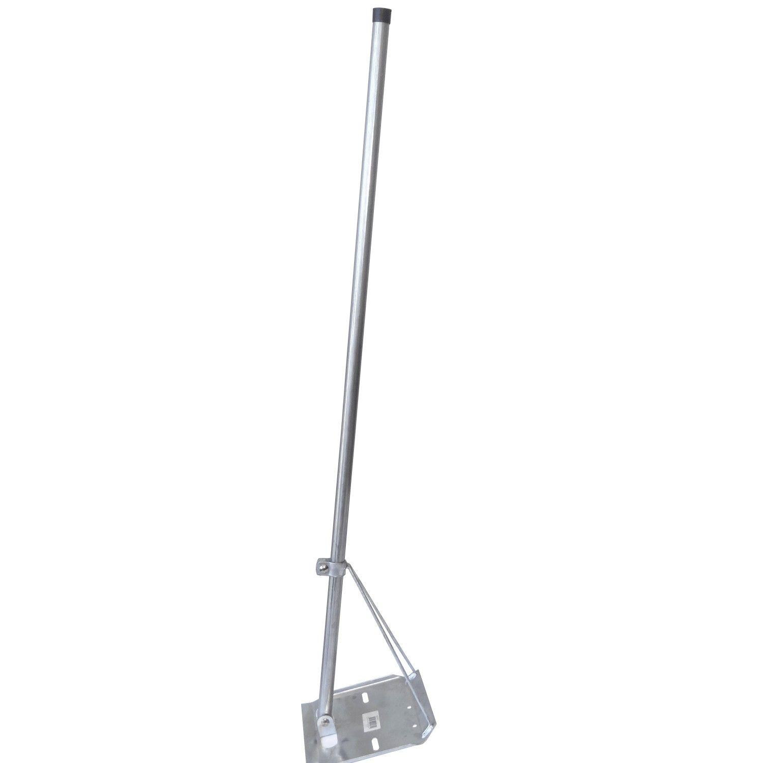 Trípode 120 cm con base cuadrada de 24x24 cm galvanizado-2