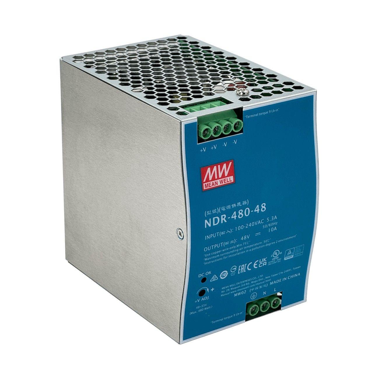 Fuente de poder Meanwell 48 V 480 W 10 A ajustable 48-55 V-0