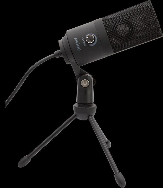 Micrófono condensador Fifine K669B USB plug & play negro-2