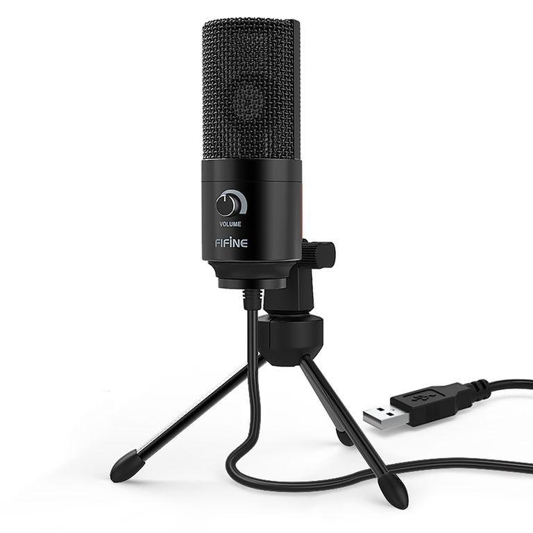 Micrófono condensador Fifine K669B USB plug & play negro-3