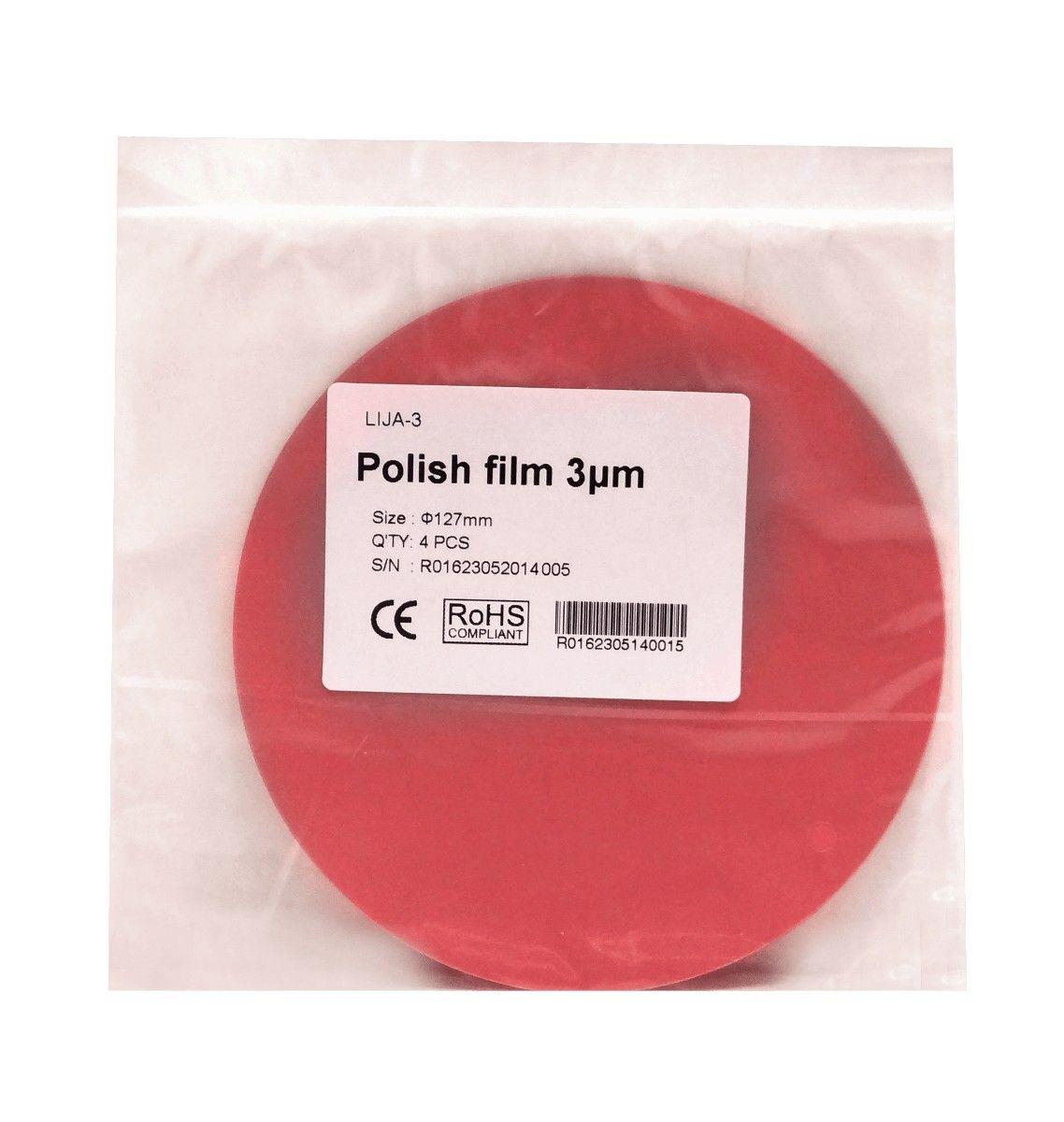 Lija para fibra óptica 3M 3 micras 4 unidades diámetro 127 mm-3