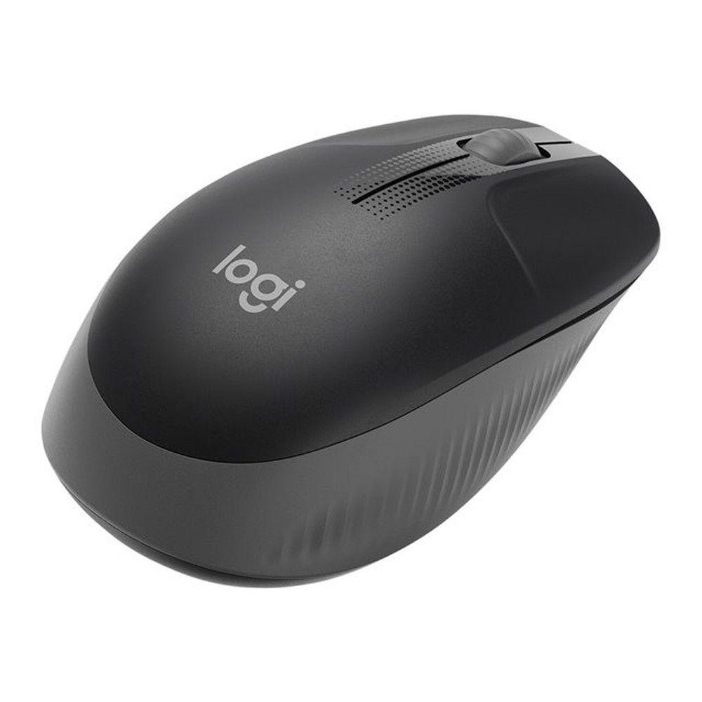 Mouse inalámbrico Logitech M190 2.4 GHz negro/gris-3