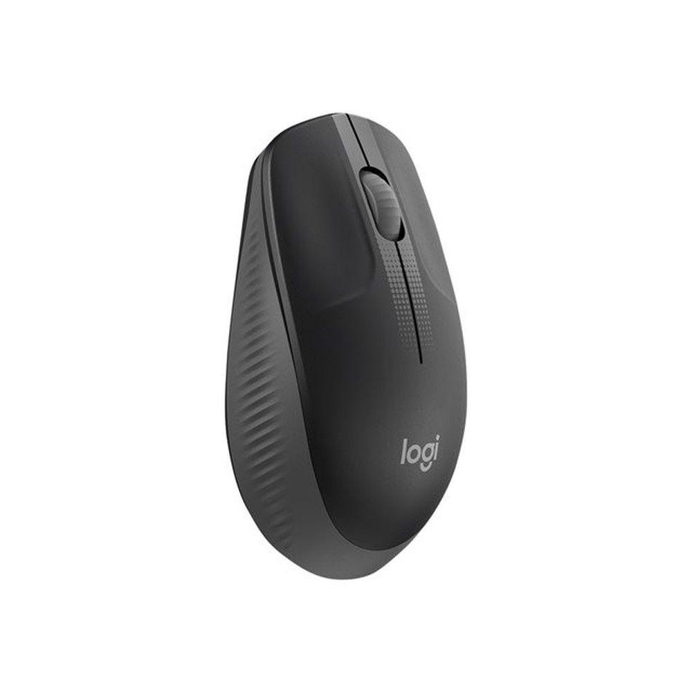Mouse inalámbrico Logitech M190 2.4 GHz negro/gris-4