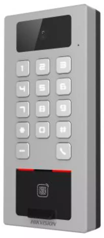 Panel de control de acceso Hikvision DeepinView IP65 IK09 con videoportero-3