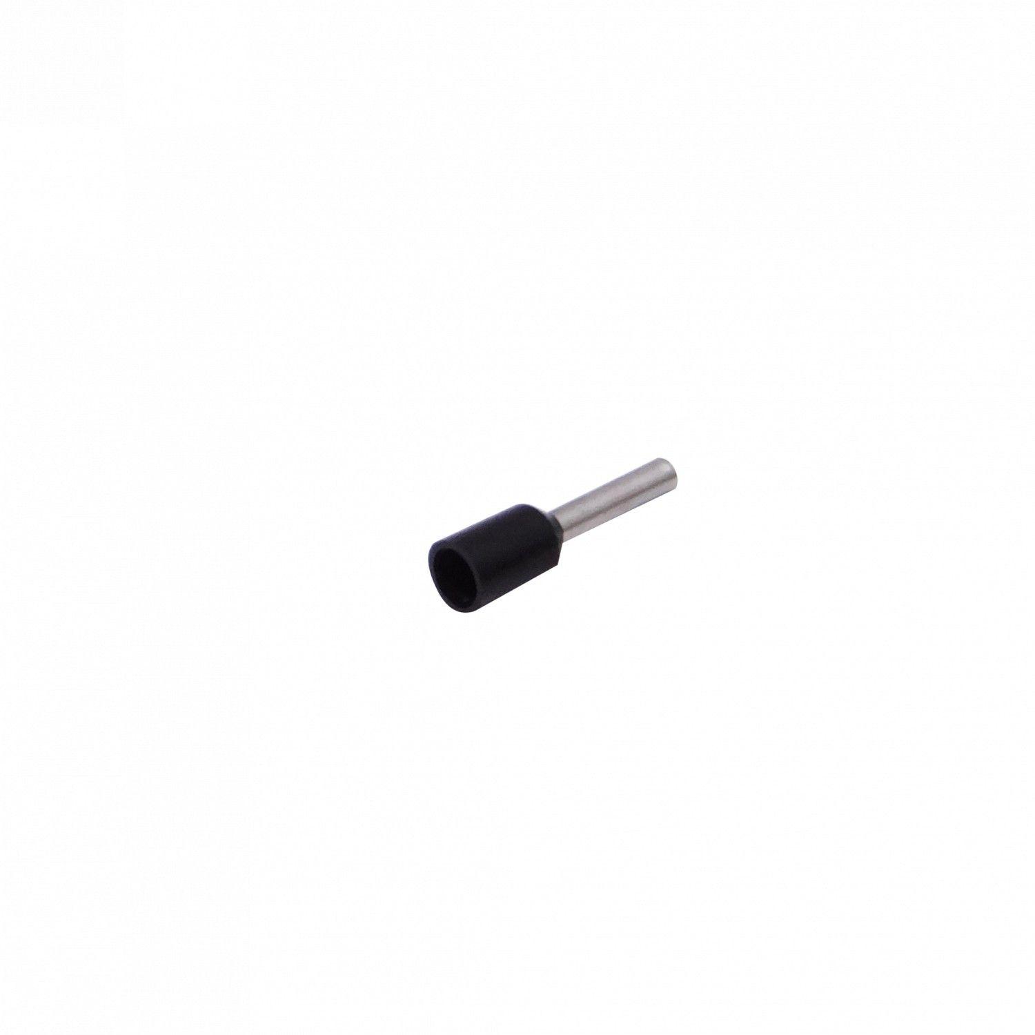 Ferrules aislados 1,0 mm2 AWG18 100 unidades con diámetro de 8/15 mm negro-3