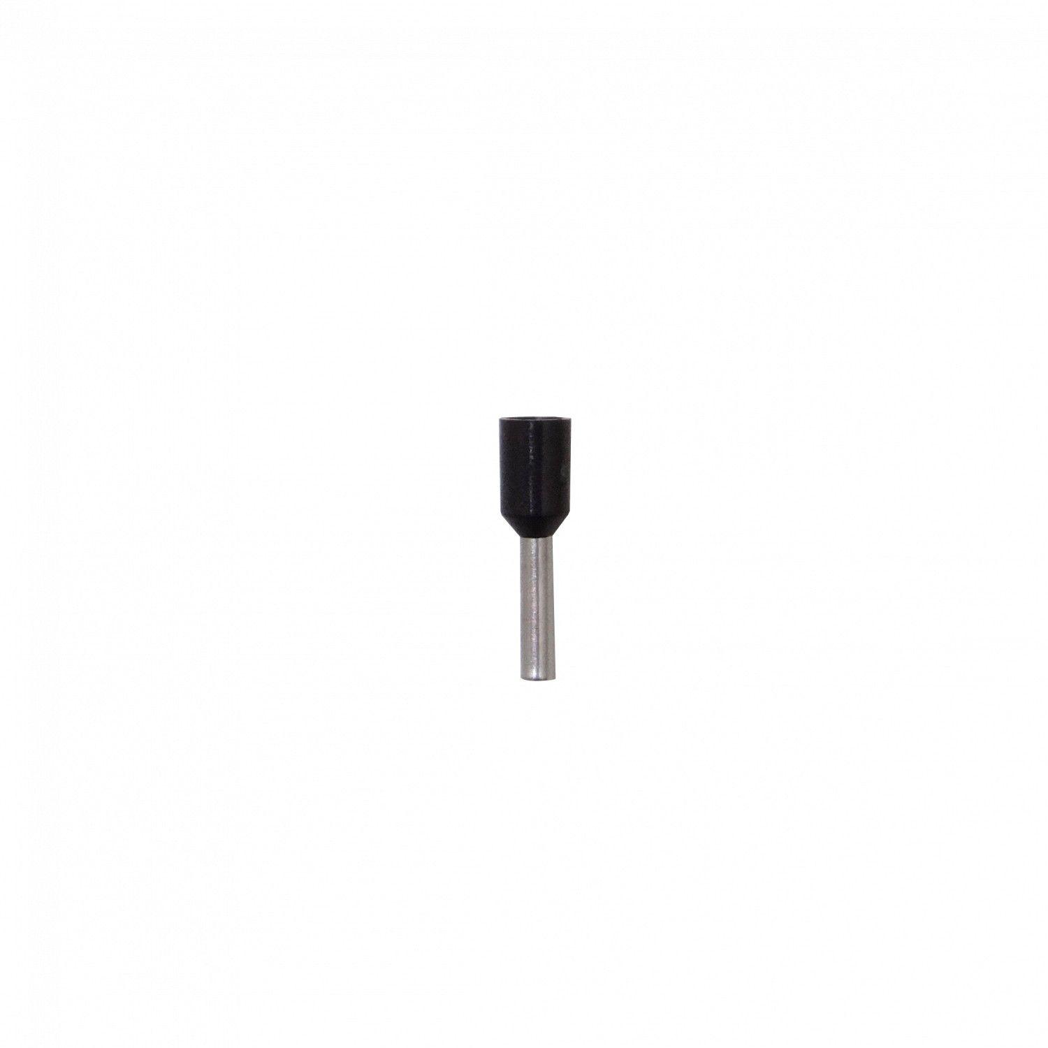 Ferrules aislados 1,0 mm2 AWG18 100 unidades con diámetro de 8/15 mm negro-4