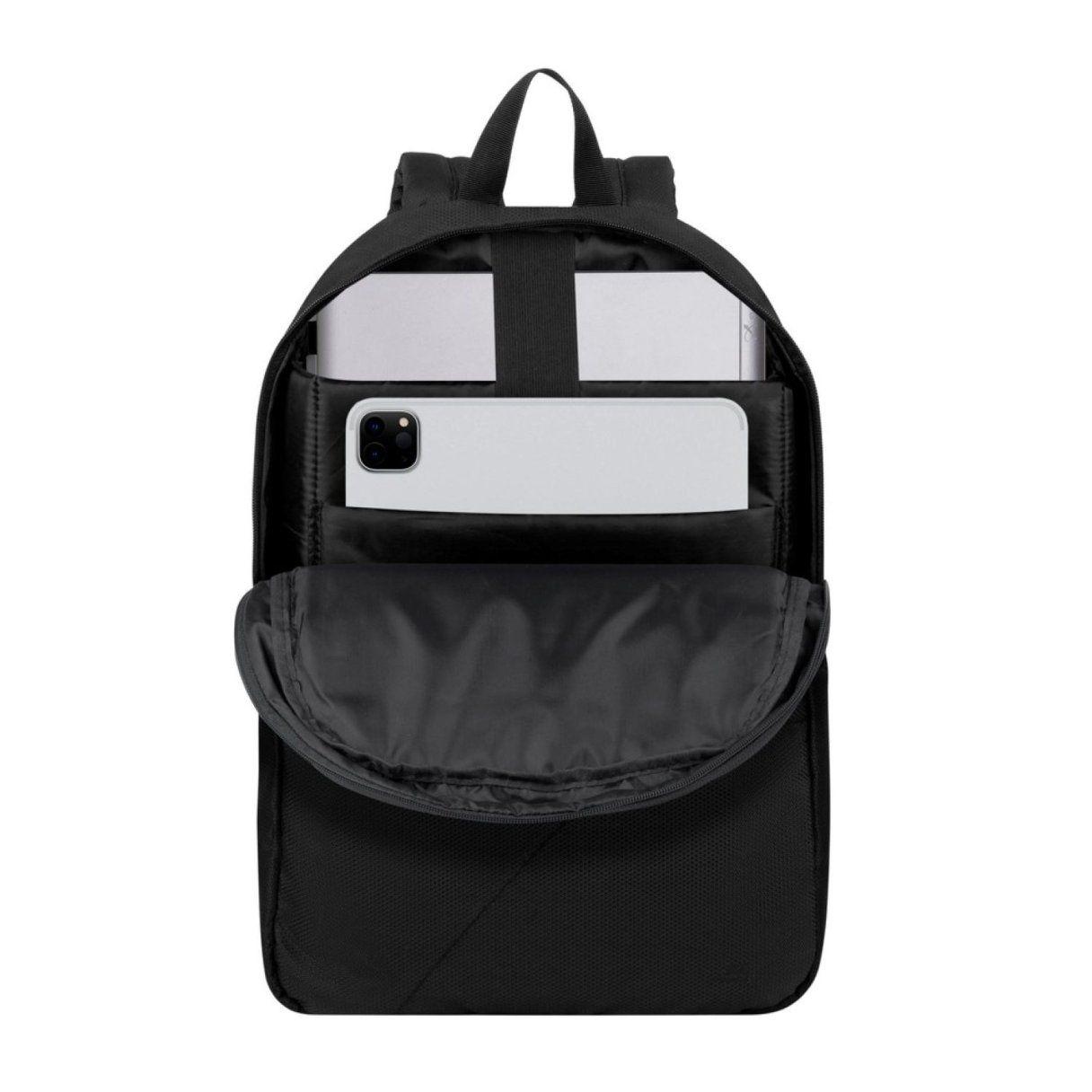 Mochila Rivacase Komodo 15.6" con diseño elegante y funcionalidad versátil negro-3