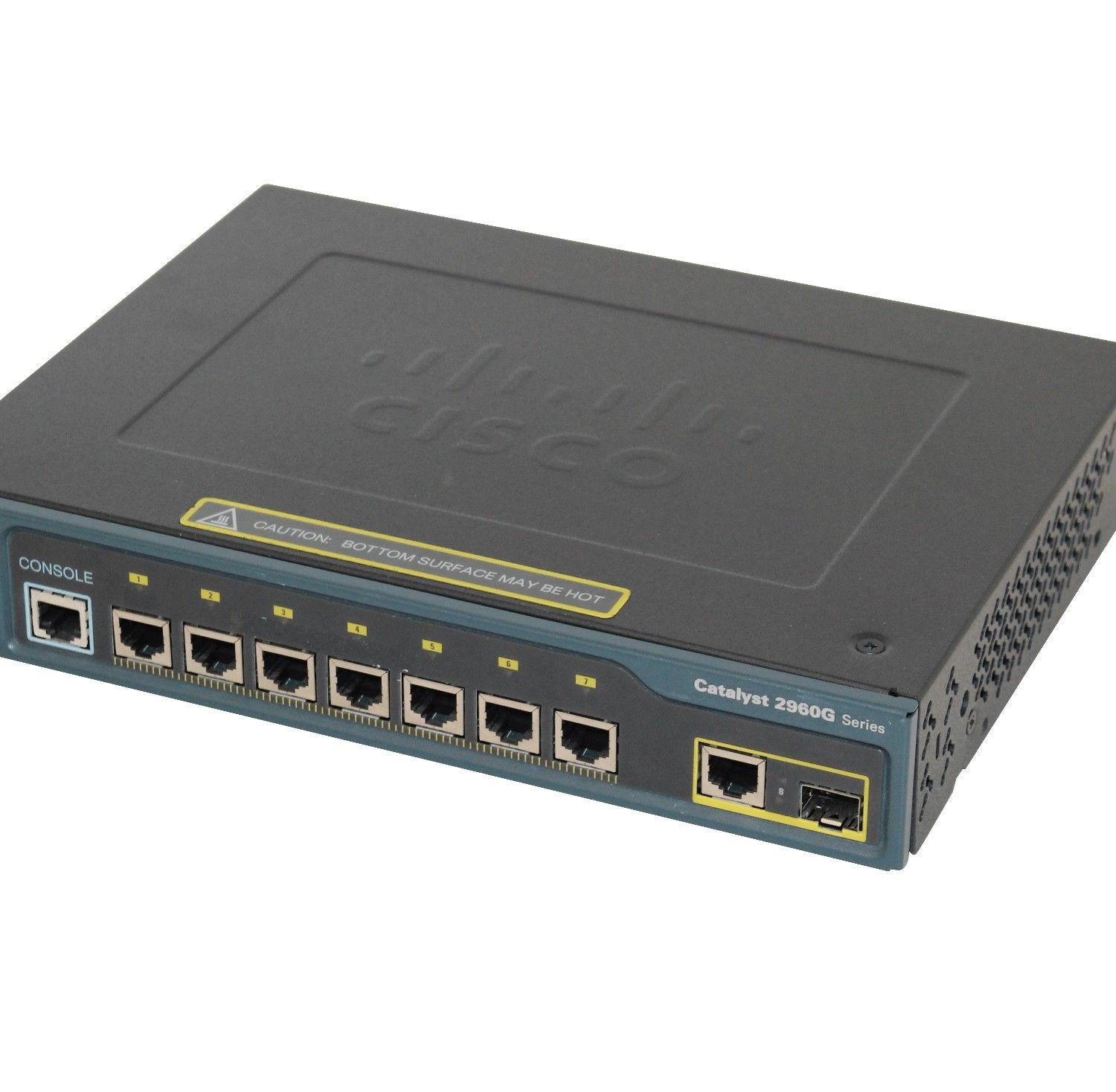 Switch Cisco Catalyst 8p SFP-Combo RS232-RJ45 refaccionado-0
