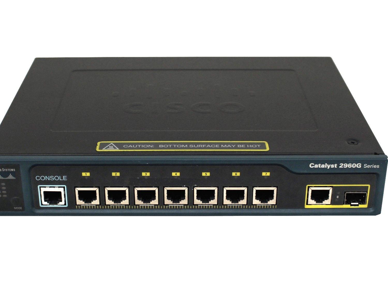Switch Cisco Catalyst 8p SFP-Combo RS232-RJ45 refaccionado-1